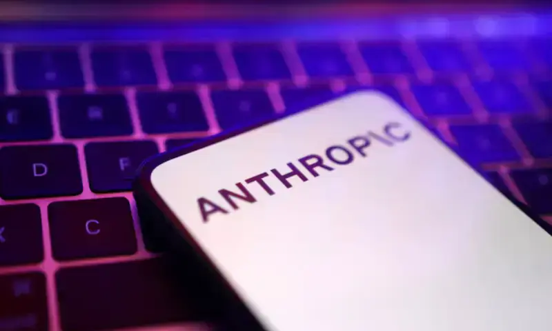 Anthropic logo illustration, as US lawmakers push for new AI safety rules