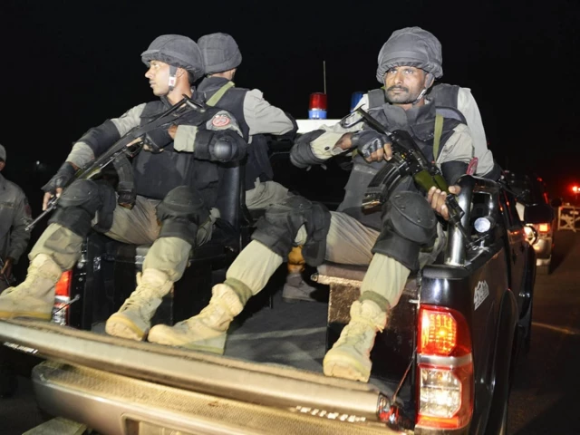 Counter-terrorism department personnel on operations, file photograph